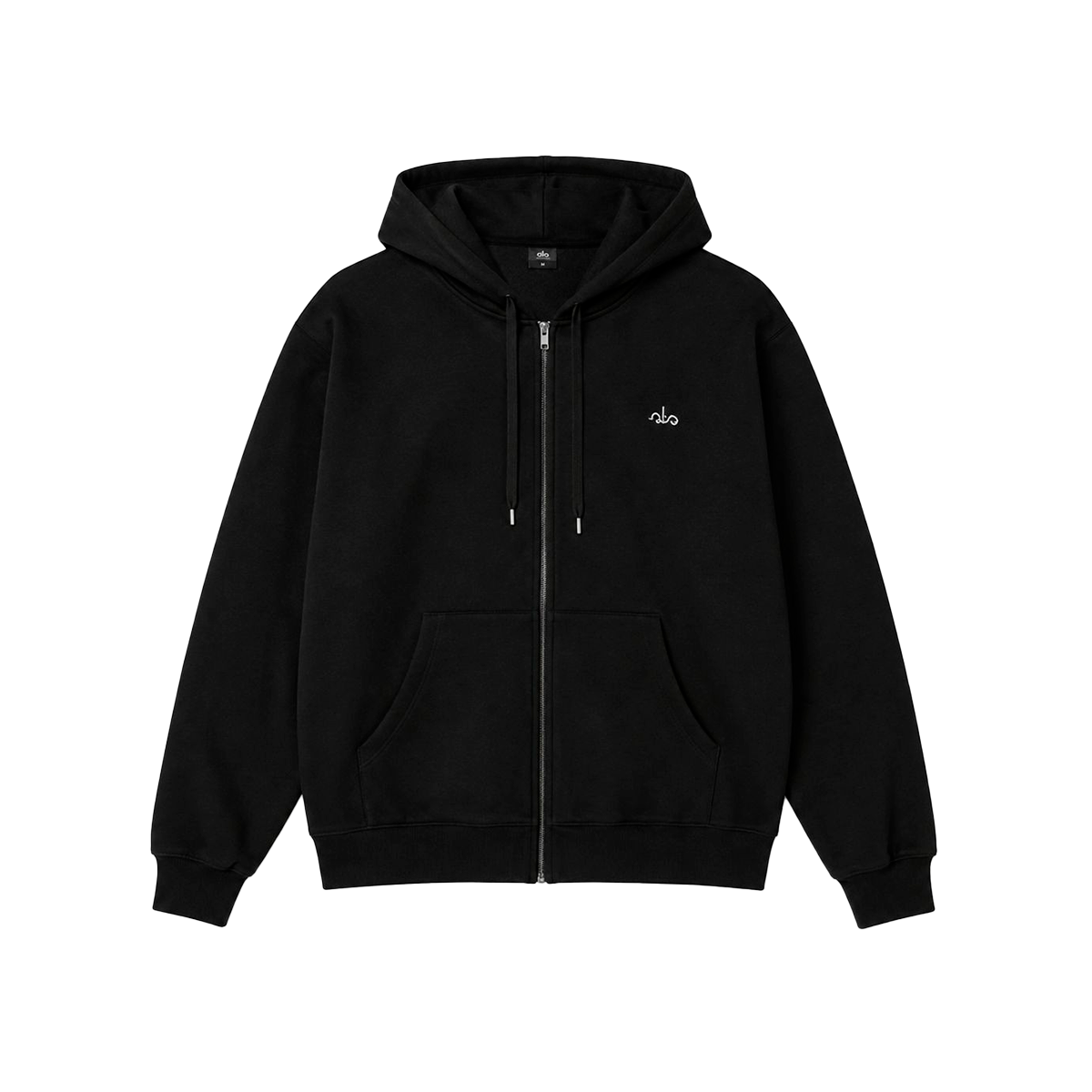 ALO FULL ZIP BLACK