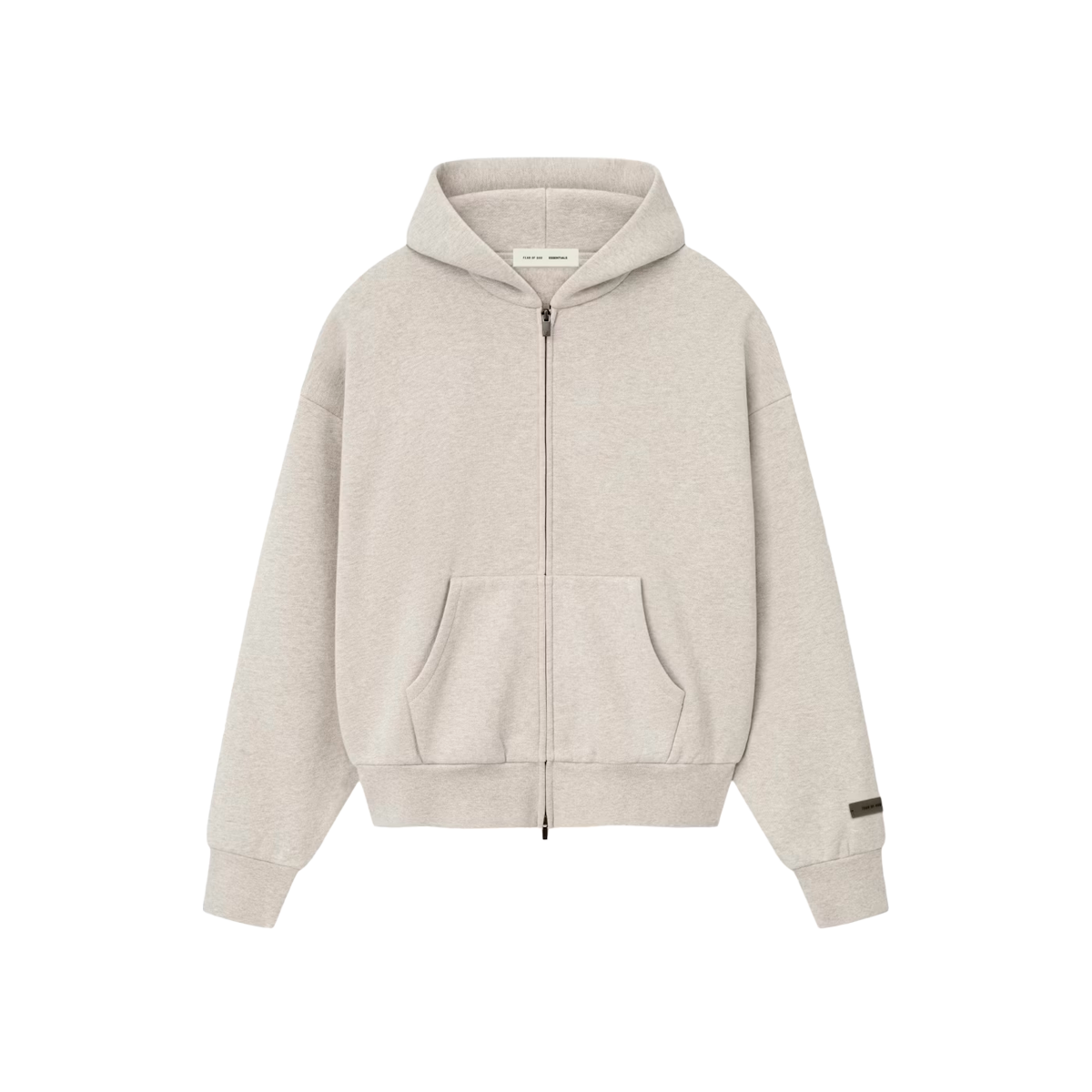Essentials Zip Heather Stone